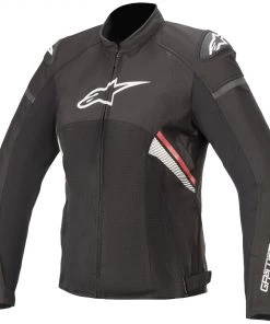 Alpinestars Women’s Stella T-GP Plus R V3 Airflow Black, And Fluorescent Red Textile Jacket Motorcycle Jackets