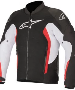 Alpinestars Men’s Viper V2 Air Black, White And Red Textile Jacket
