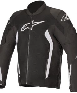 Motorcycle Jackets Alpinestars Men’s Viper V2 Air Black And White Textile Jacket