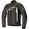 Alpinestars Men’s T-Faster Air Black And White Textile Jacket
