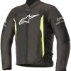 Alpinestars Men’s T-Faster Air Black And Fluorescent Yellow Textile Jacket Motorcycle Jackets