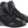 Riding Gear Closeout-Alpinestars Men’s Faster-3 Drystar Black, Grey And Red Riding Shoes