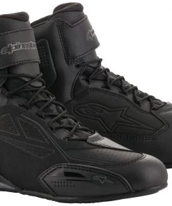 Alpinestars Men’s Faster-3 Drystar Black And Grey Riding Shoes