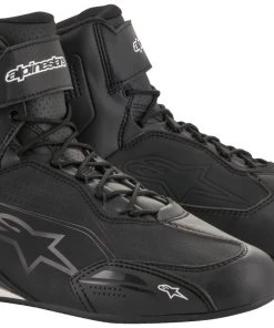 Riding Gear Alpinestars Men’s Faster-3 Black With Black Logo Riding Shoes