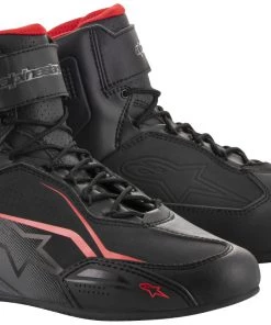 Alpinestars Men’s Faster-3 Black, Grey And Red Riding Shoes