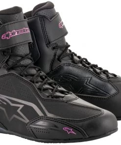 Alpinestars Women’s Stella Faster-3 Black And Fuchsia Riding Shoes Riding Gear