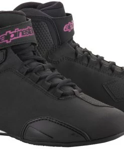 Riding Gear Alpinestars Women’s Stella Sektor Black And Fuchsia Riding Shoes