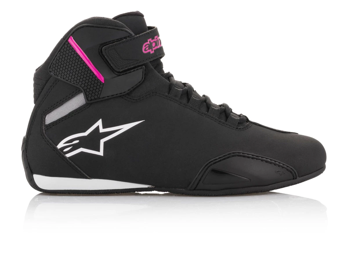 Riding Gear Alpinestars Women’s Stella Sektor Black And Fuchsia Riding Shoes