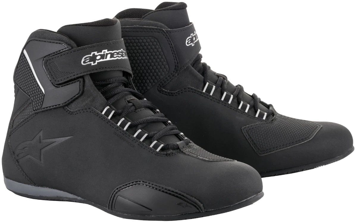 Alpinestars Men’s Sektor Waterproof Black Riding Shoes Riding Gear