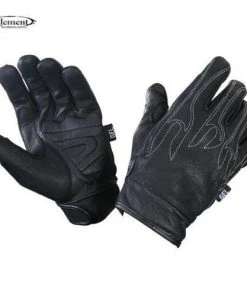 Xelement XG690 Men's Black Leather Naked Motorcycle Gloves