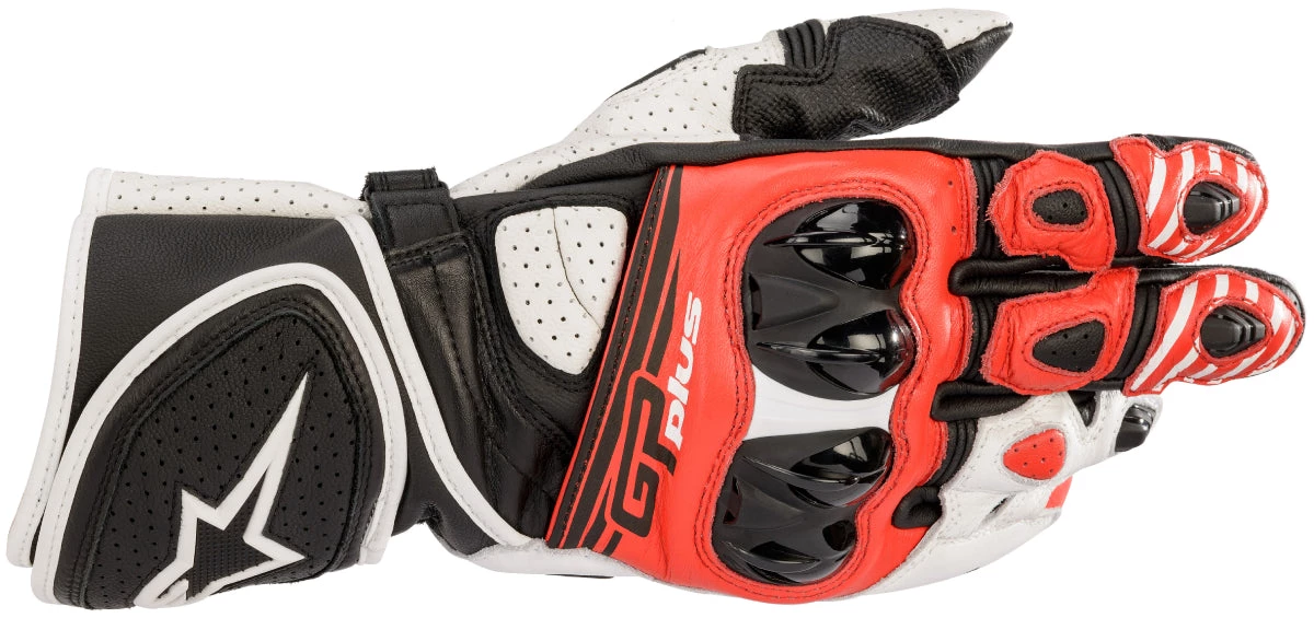 Alpinestars Men’s GP Plus R V2 Black, White And Red Gloves