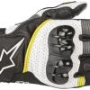 Riding Gear Alpinestars Men’s SP-2 V2 Black, White And Fluorescent Yellow Gloves