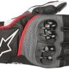 Alpinestars Men’s SP-2 V2 Black, Grey And Fluorescent Red Gloves Riding Gear