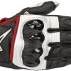 Riding Gear Alpinestars Men’s Celer V2 Black, White And Fluorescent Red Gloves