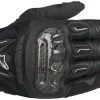 Alpinestars Men’s SMX-2 Air Carbon V2 Black Gloves Riding Gear