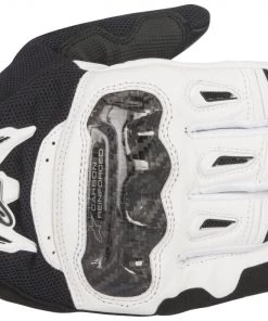 Riding Gear Alpinestars Men’s SMX-2 Air Carbon V2 Black And White Gloves
