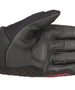 Riding Gear Alpinestars Men’s SMX-1 Air V2 Black And Fluorescent Red Gloves