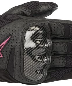 Alpinestars Women’s Stella SMX-1 Air V2 Black And Fuchsia Gloves Riding Gear