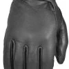 Fly Racing 'Rumble' Thin Black Leather Gloves Riding Gear