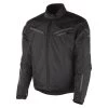 Mesh & Textile Fly Racing Strata Men's Black Mesh/Textile Jacket With Armor