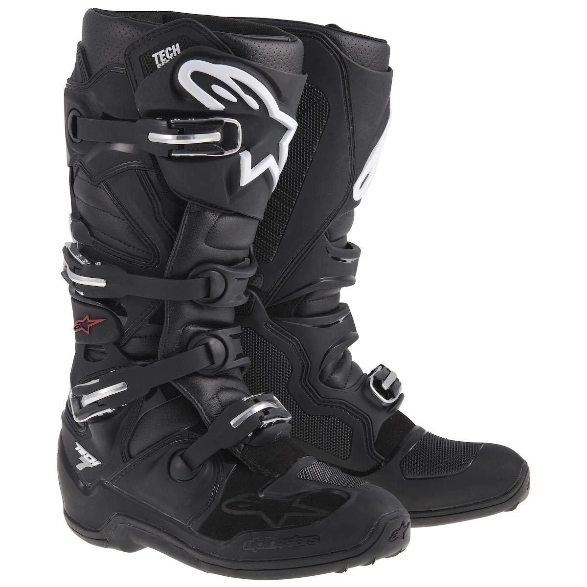 Alpinestars Tech 7 Men's Black Motocross Boots Riding Gear