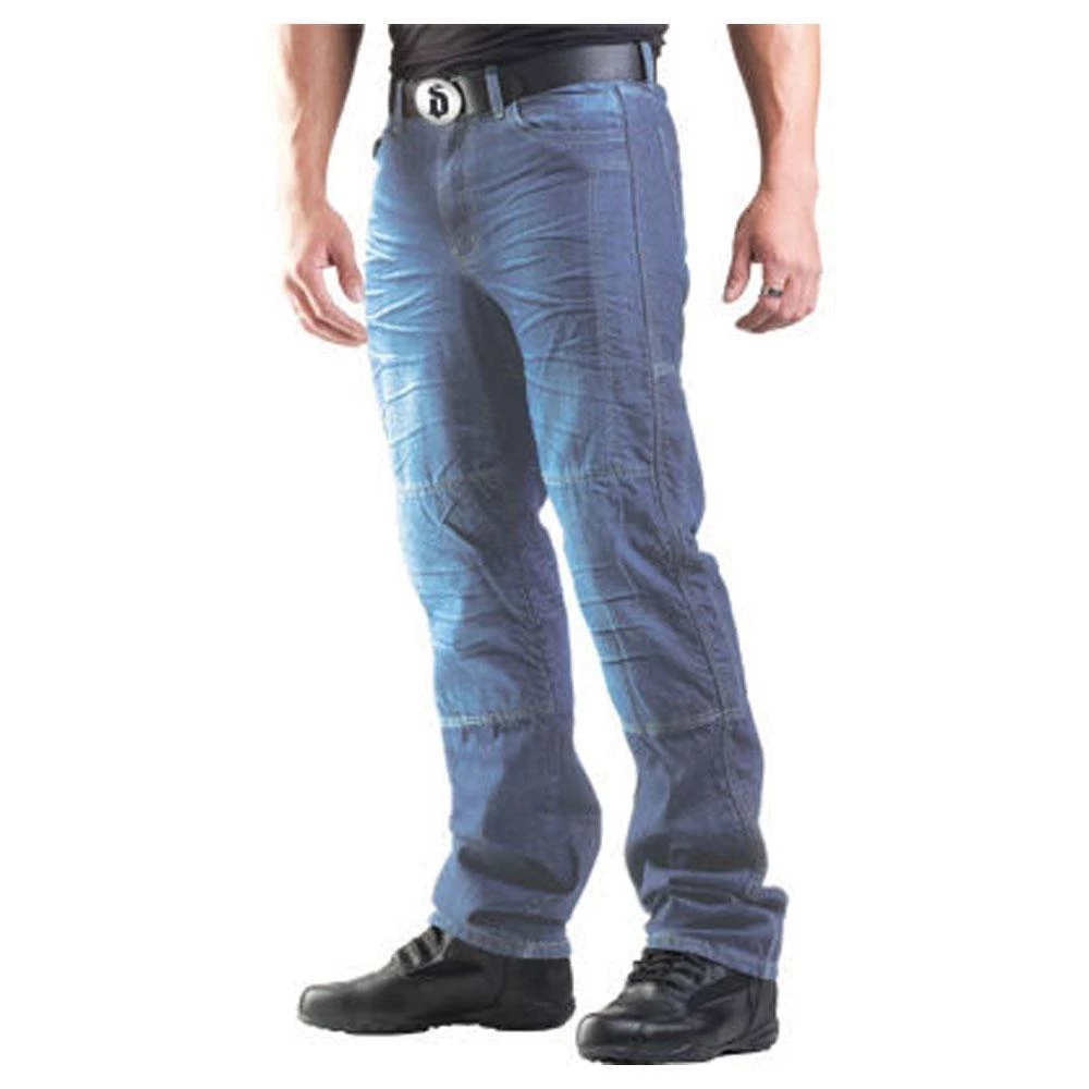 Motorcycle Pants & Chaps Closeout-Drayko Mens Blue Drift Riding Jeans