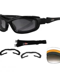 Bobster Road Hog II Convertible And Interchangeable Sunglasses/Goggles Riding Gear