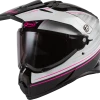 Riding Gear Gmax 72-4518 AT-21 'Adventure Raley' Helmet Black/White/Pink