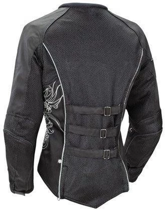 Joe Rocket 'Cleo 2.2' Womens Black Mesh Motorcycle Jacket Motorcycle Jackets