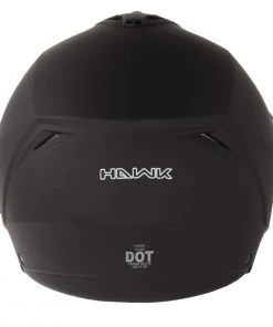 Hawk Helmets Hawk FX ST 11121 7FB Flat Black Modular Motorcycle Helmet Riding Gear