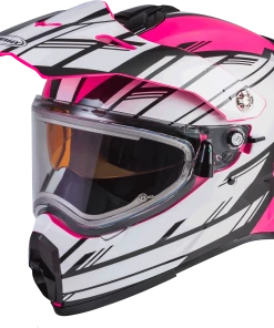 Riding Gear Gmax 72-7213 AT-21S 'Adventure Epic' Snow Helmet Pink/White/Black