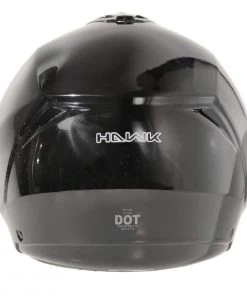Hawk Helmets Hawk'FX' ST11121 8GB Glossy Black Modular Motorcycle Helmet