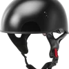 Gmax 72-5442 HH-65 Naked Half Helmet Black Riding Gear