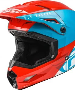 Riding Gear Fly Racing 73-8632S Kinetic Straight Edge Helmet Red/White/Blue