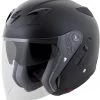 Riding Gear Scorpion Exo 75-1620 EXO-Ct220 Open-Face Helmet Matte Black