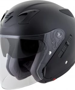 Riding Gear Scorpion Exo 75-1620 EXO-Ct220 Open-Face Helmet Matte Black