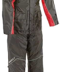 Joe Rocket'RS-2' Mens Black/Red Rain Suit