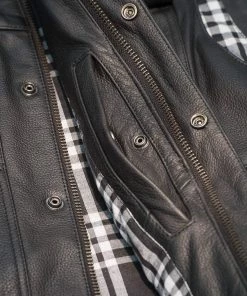 Highway 21 Magnum Men's Black Leather Vest