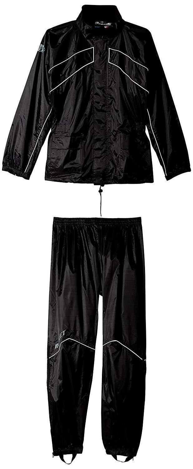 Joe Rocket 'RS-2' Mens Black Rain Suit Riding Gear