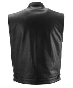 Highway 21 Magnum Men's Black Leather Vest