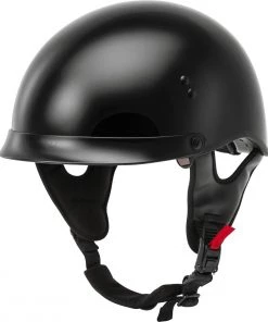 Riding Gear Gmax HH-65 Full Dressed Half Helmet Black