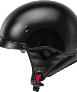 Riding Gear Gmax HH-65 Full Dressed Half Helmet Black