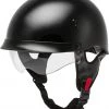 Riding Gear Gmax HH-65 Full Dressed Half Helmet Black