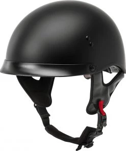 Gmax HH-65 Full Dressed Half Helmet Matte Black