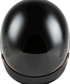 Gmax HH-65 Full Dressed Half Helmet Source Black And Cooper Riding Gear