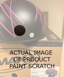 GMax GM65 Naked Torque Matte Black/Pink Half Helmet (Open Box) Riding Gear