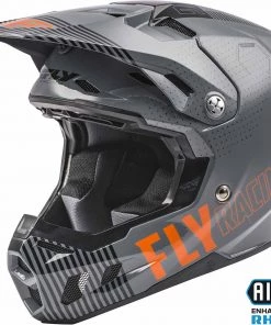 Fly Racing 73-4308 Formula Cc Primary Helmet Grey/Orange