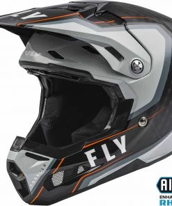 Riding Gear Fly Racing 73-4428 Formula Carbon Axon Helmet Black/Grey/Orange