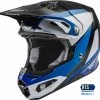 Fly Racing 73-4430 Formula Carbon Prime Helmet Blue/White/Blue Carbon