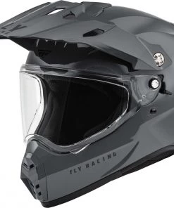 Fly Racing 73-7020 Trekker Solid Helmet Grey Riding Gear